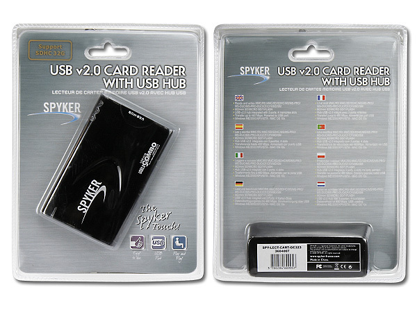 USB v2.0 CARD READER WITH HUB USB