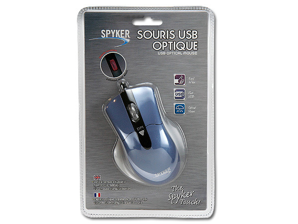 2388-BL-SIL USB OPTICAL MOUSE