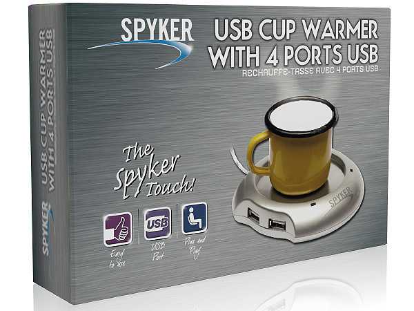 USB CUP WARMER WITH 4 PORTS USB