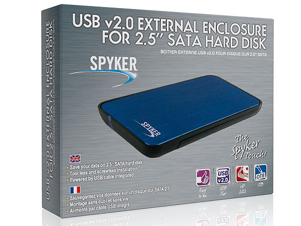 USB v2.0 EXTERNAL ENCLOSURE FOR 2.5’’ SATA HARD DISK