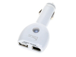 USB AND FIREWIRE CAR CHARGER